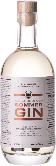 AHRENSBURGER SOMMER GIN: Flasche