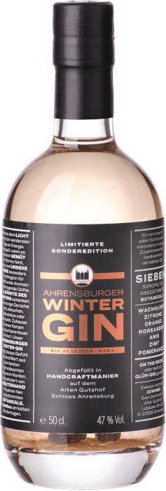 AHRENSBURGER WINTER GIN: Flasche