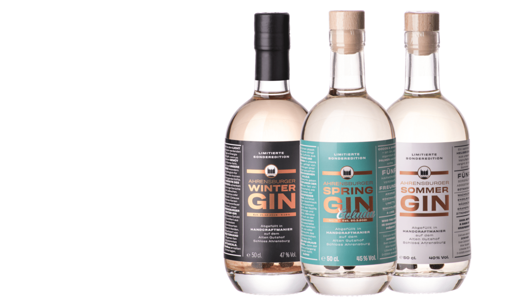 AHRENSBURGER GIN: WINTER, SPRING, SOMMER