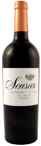 Flasche Rotwein, Sensas, Cabernet Syrah